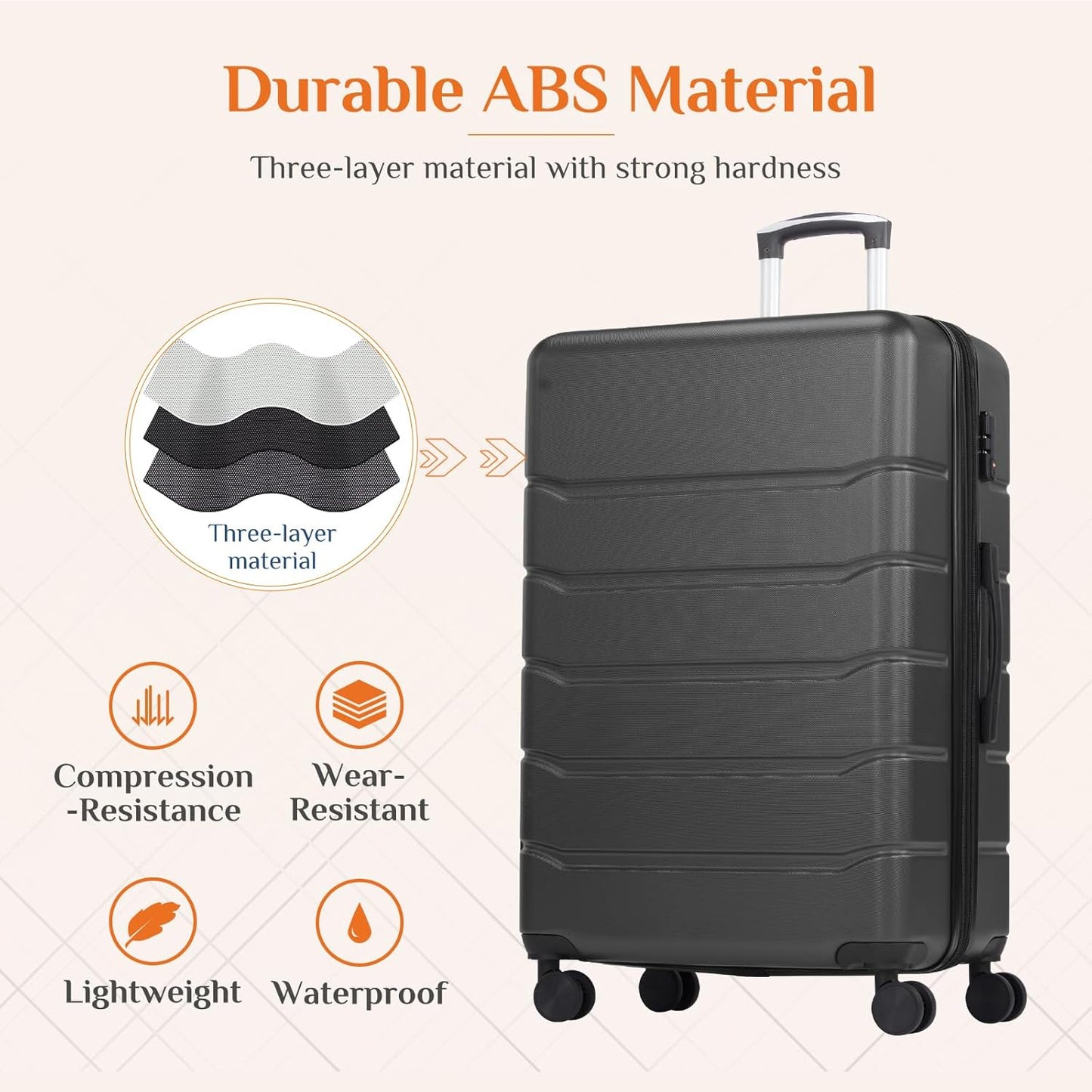 Pack & Go Co. Expandable Carry-On Luggage