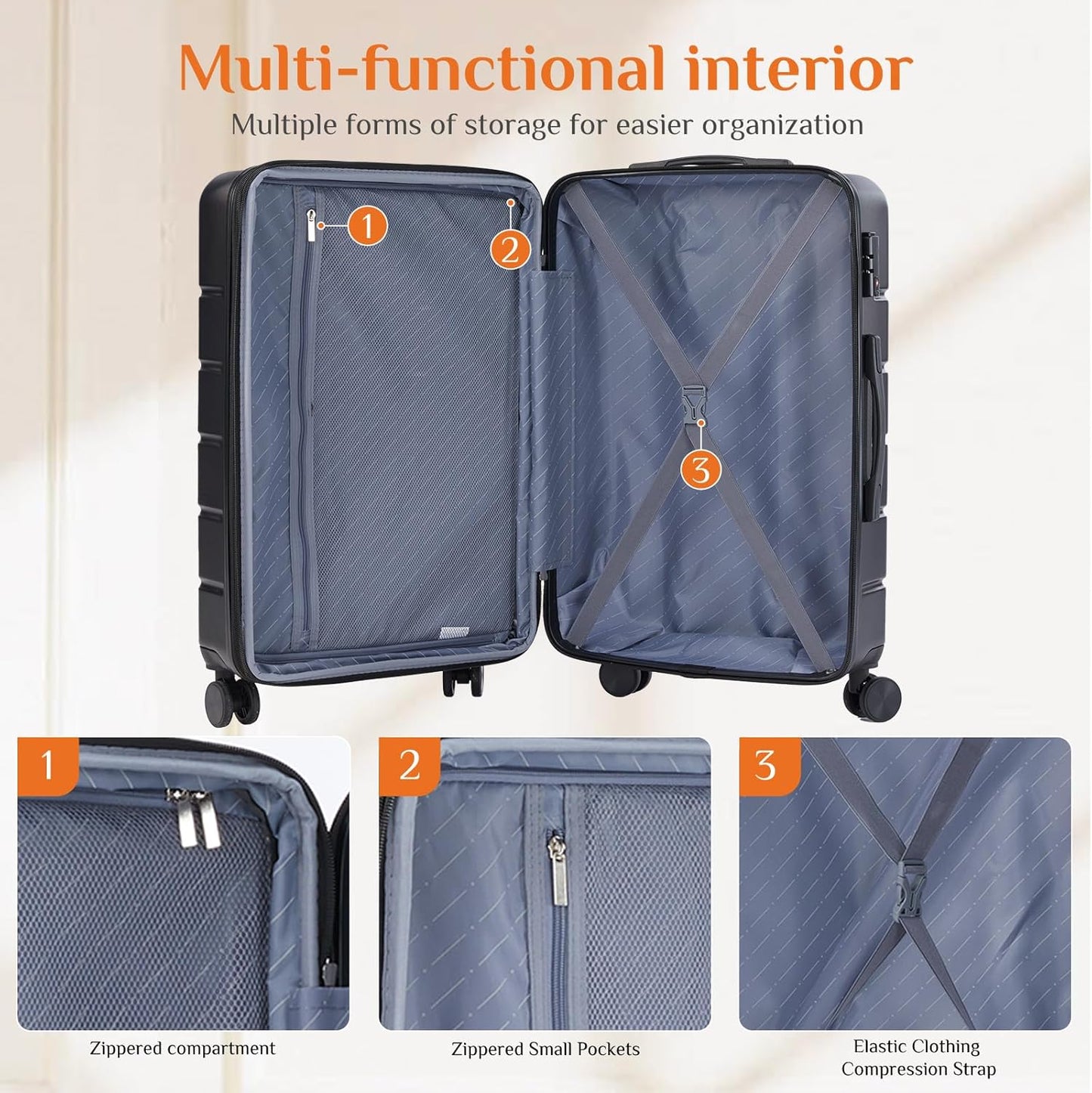 Pack & Go Co. Expandable Carry-On Luggage